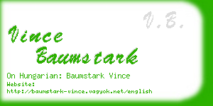 vince baumstark business card